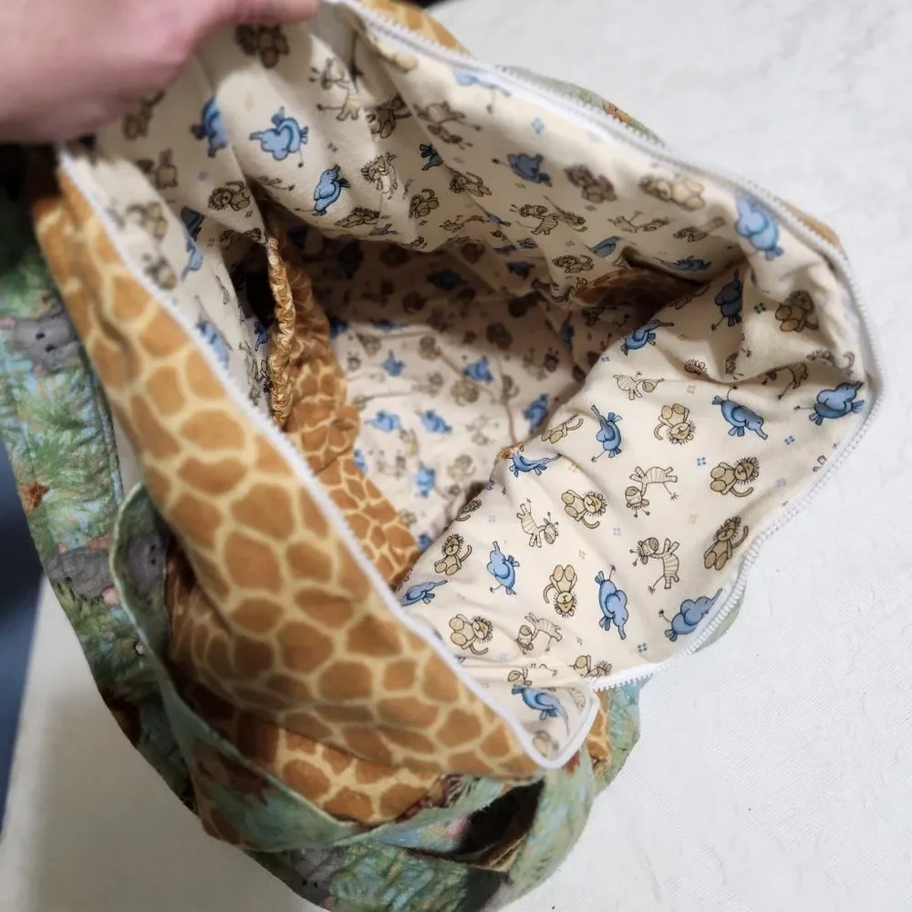 Handmade Safari diaper bag